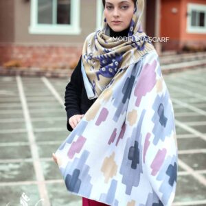 669 شال موهر پنبه دو طرح