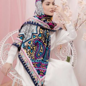 روسری تویل ابریشم ترنج 712