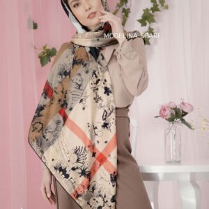 روسری تویل ابریشم باربری 713