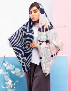 روسری تویل ابریشم چهار طرح