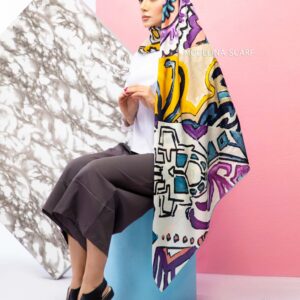 روسری ابریشم مدلینا 726