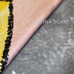 روسری ابریشم ژاکارد طوسی