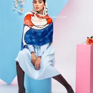 روسری ابریشم ژاکارد 738