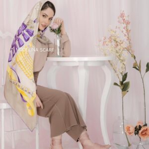 روسری ابریشم ژاکارد
