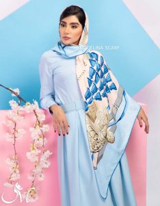 روسری ابریشم ژاکارد 739