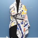 روسری ابریشم ژاکارد 740 طوسی