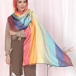 شال هفت‌رنگ ژاکارد CK 745