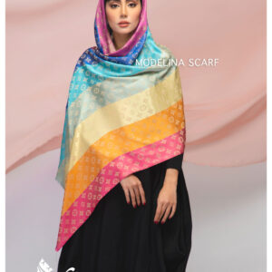 شال هفت‌رنگ ژاکارد LV 746