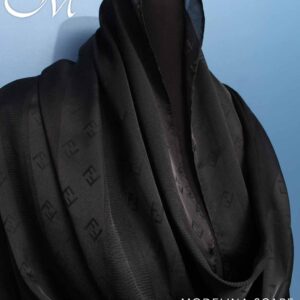 شال حریر ابریشم ژاکارد فندی 752