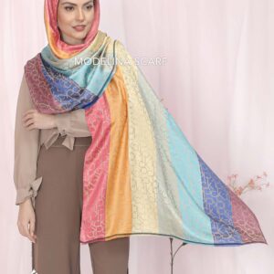 شال هفت‌رنگ ژاکارد CK 745
