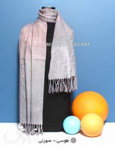شال موهر 820 طوسی صورتی