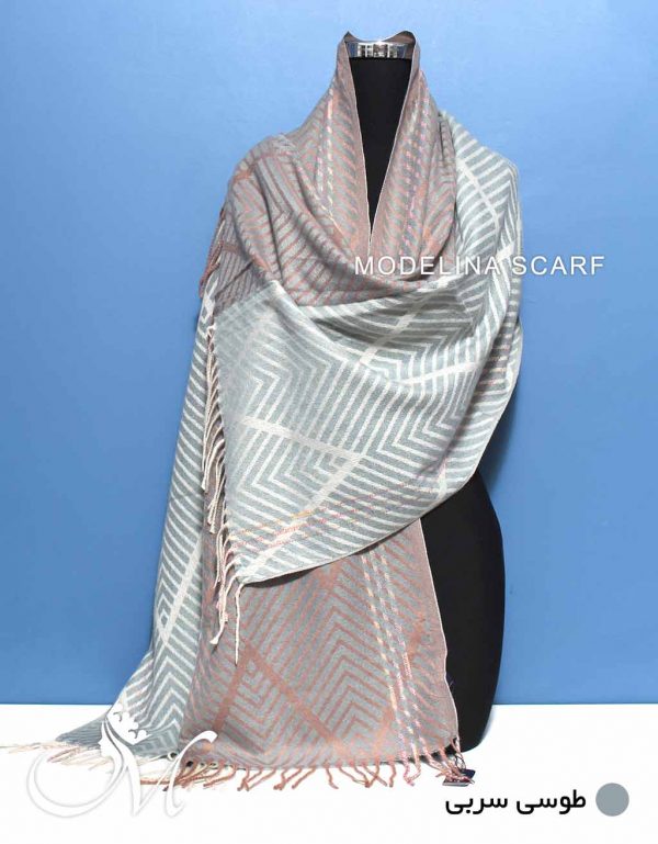شال موهر طوسی سربی 821