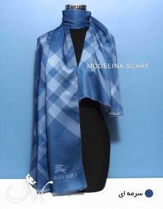 شال پاییزه باربری سرمه ای