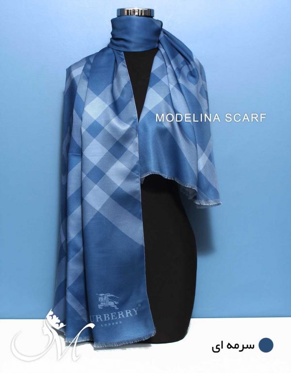 شال پاییزه باربری سرمه ای