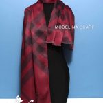 شال پاییزه باربری زرشکی