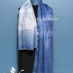 شال پاییزه طیفی آبی