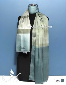 شال پاییزه طیفی سبز