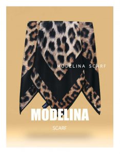 خرید روسری نخ پنبه پلنگی 834M1