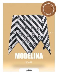 روسری نخ پنبه لویی ویتون مشکی