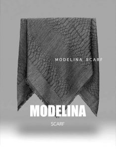 خرید روسری نخی ژاکارد پوست ماری 859M1