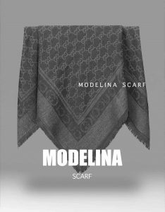 خرید روسری نخی ژاکارد گوچی 859M2