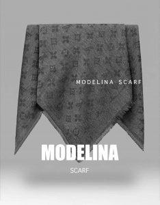 خرید روسری نخی ژاکارد LV 859M4