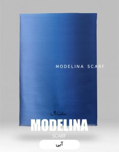شال طیفی موهر ویسکوز آبی