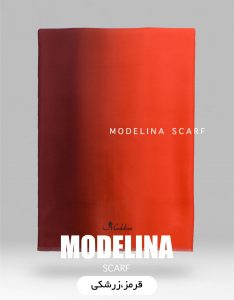 شال طیفی موهر ویسکوز قرمز زرشکی