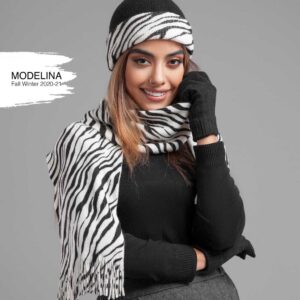 ست شال گردن،کلاه و دستکش زبرا 849M2