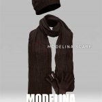 ست شال گردن،کلاه و دستکش اصل قهوه ای