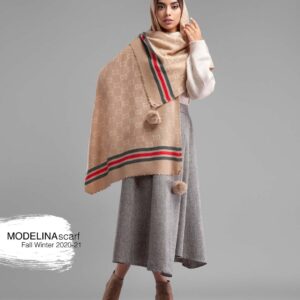 شال موهر اصل گوچی منگوله دار 853