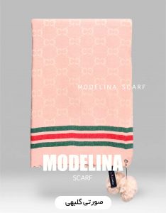 شال موهر اصل گوچی منگوله دار صورتی گلبهی