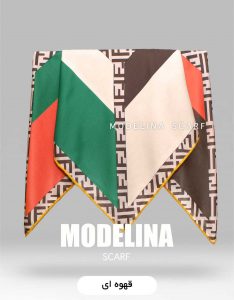 روسری موهر زمستانه FENDI قهوه ای