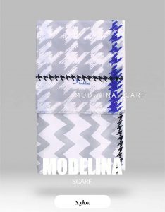 شال موهر ویسکوز سفید