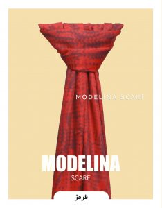 شال موهر ویسکوز قرمز