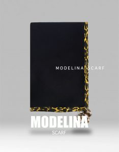 شال موهر مشکی پلنگی