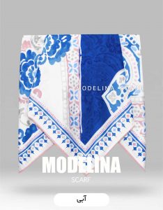 روسری موهر آبی