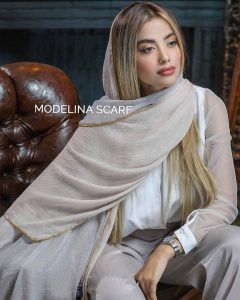 شال حریر دولایه مدلینا