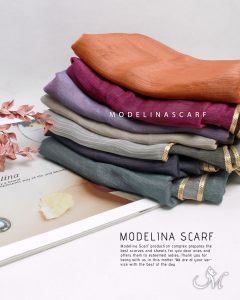 شال حریر دولایه مدلینا