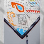 روسری ابریشم ژاکارد مدلینا 749 بهاره