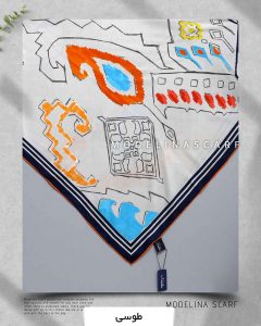 روسری ابریشم ژاکارد مدلینا 749 بهاره