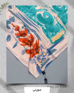 روسری ابریشم ژاکارد مدلینا 750 صورتی