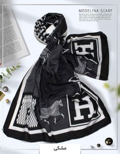 شال نخی هرمس 886 مشکی