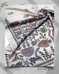 شال نخی دوپتا مدلینا 888M10 بهاره