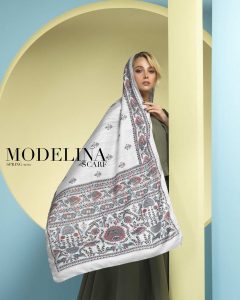 شال نخی دوپتا مدلینا 888M10