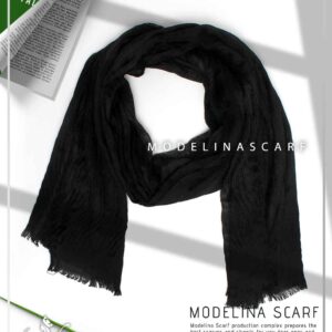 شال نخی مشکی مدلینا 889