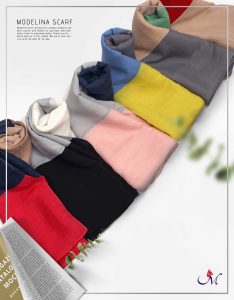 خرید شال نخی سه تکه مدلینا