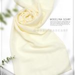 شال نخ ابریشم ژاکارد مدلینا M1 گندمی روشن