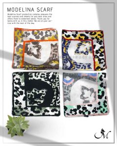 خرید روسری نخی leopard مدلینا 1059