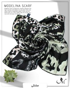 خرید روسری نخی leopard مدلینا 1059 مشکی